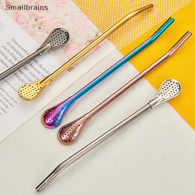 Ống Hút Bằng Thép Không Gỉ Có Thể Tái Sử Dụng Kèm Muỗng Khuấy