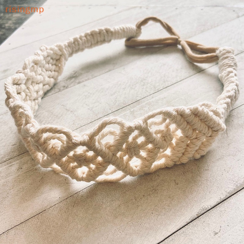 Băng Đô Vải Cotton Bện Co Giãn Phong Cách Boho Cổ Điển Cho Nữ