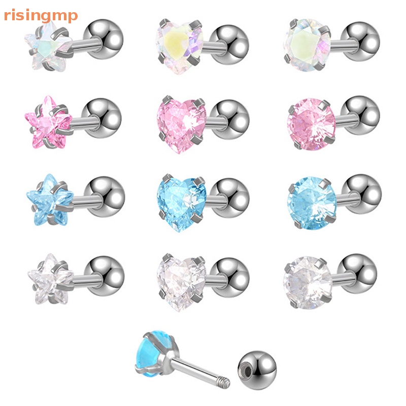 1 Đôi Khuyên Tai Pha Lê Nhiều Màu 4mm Cho Nữ