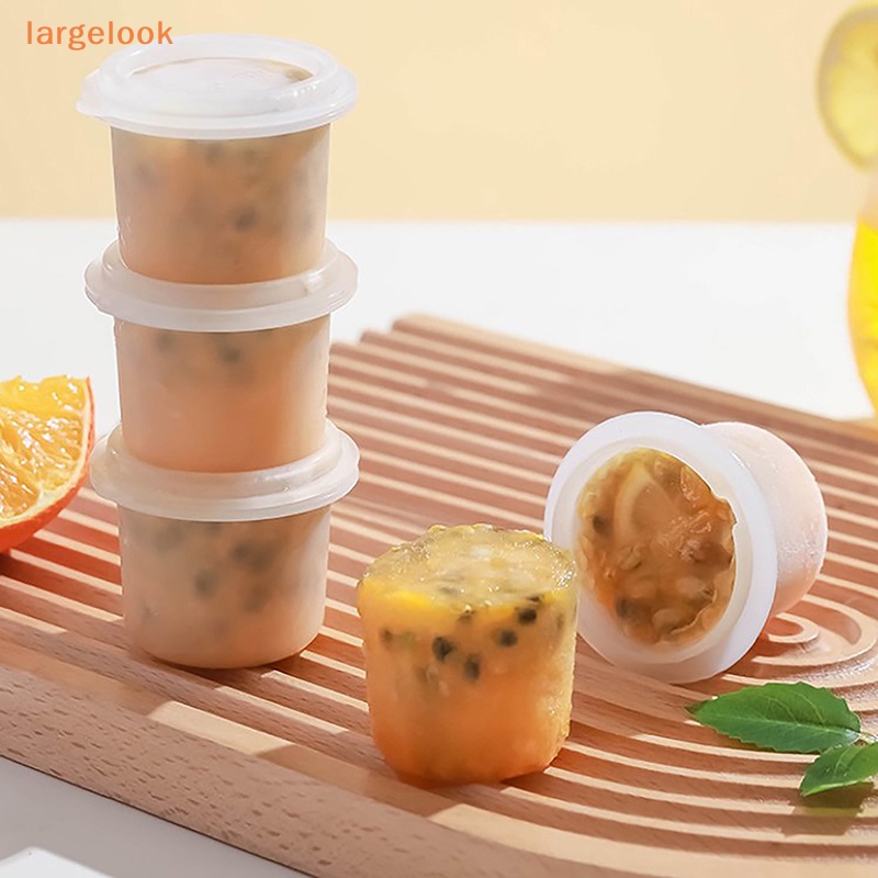 [Biglook] Hộp Làm Đá Viên Dạng Nhấn Tròn Có Nắp Đế Mềm Nhỏ