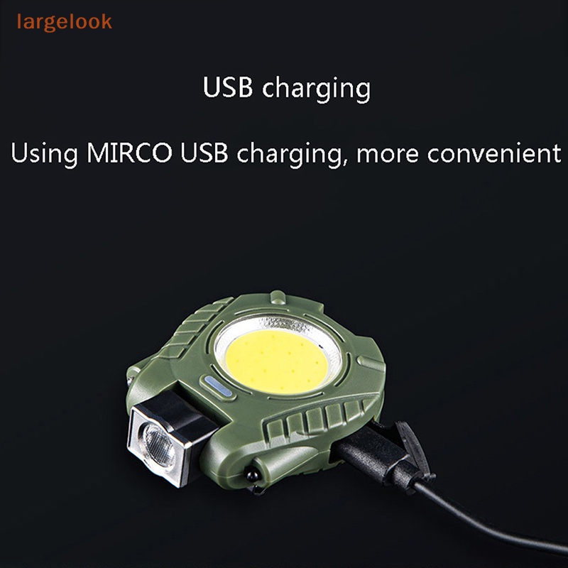 Đèn Pin Mini 6WCOB XPE Kẹp Mũ Lưỡi Trai al