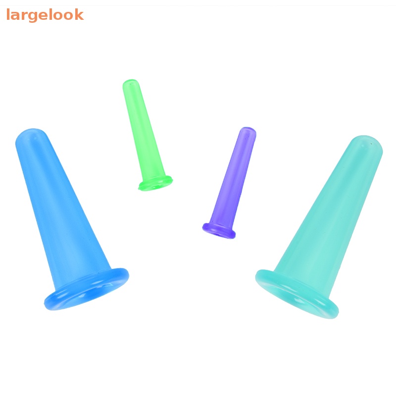 Set 4 Cốc Giác Hơi Mát Xa Mặt Bằng Silicone Tiện Dụng