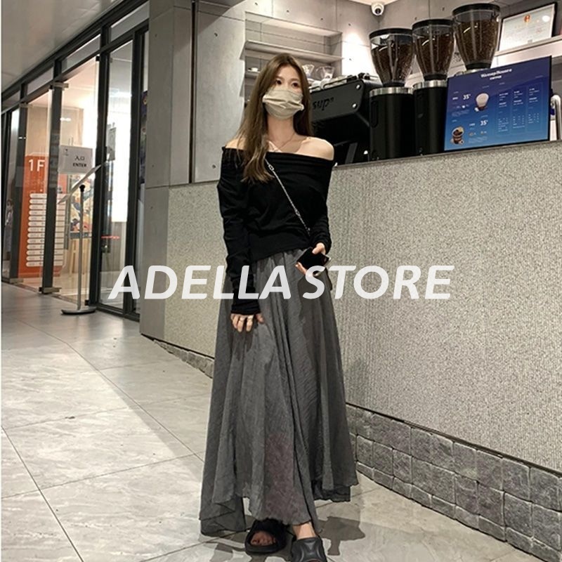 Adella Store Chân Váy Xếp li dáng dài qua bắp chân Ly Dáng Dài Phủ 2 Lớp Siêu Đẹp Màu  A23M0DM 0518 | BigBuy360 - bigbuy360.vn