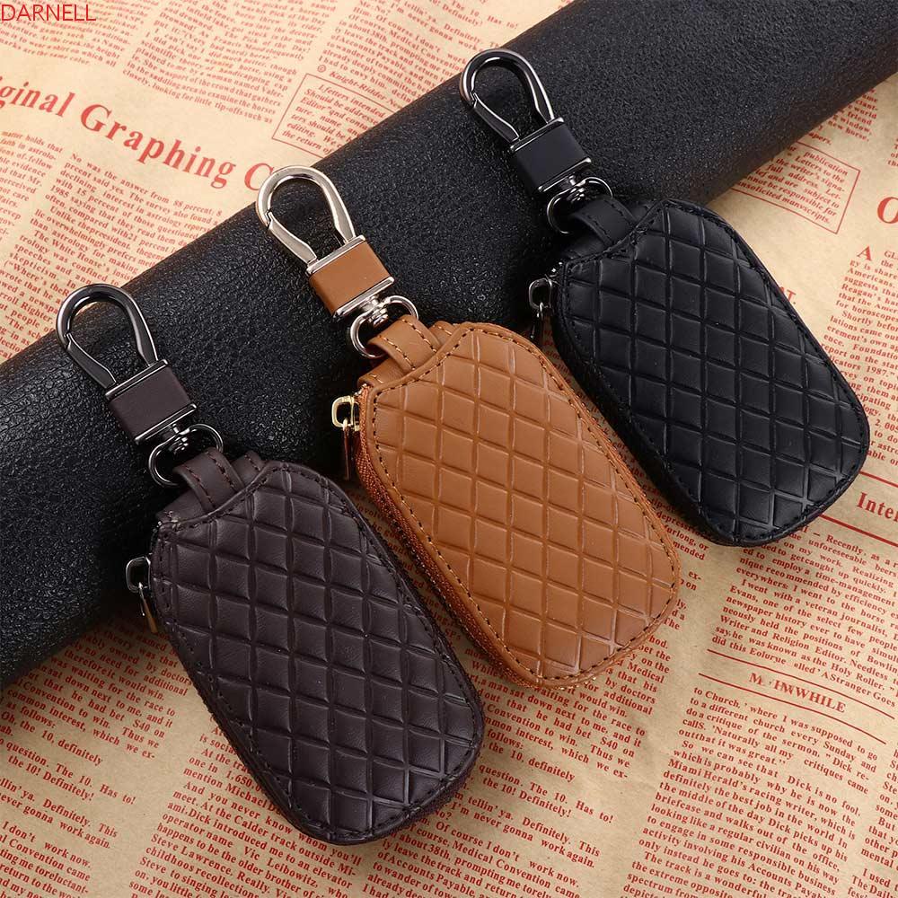 Ví Da PU Đựng Chìa Khóa Xe Hơi Kèm Móc Khóa Tiện Dụng