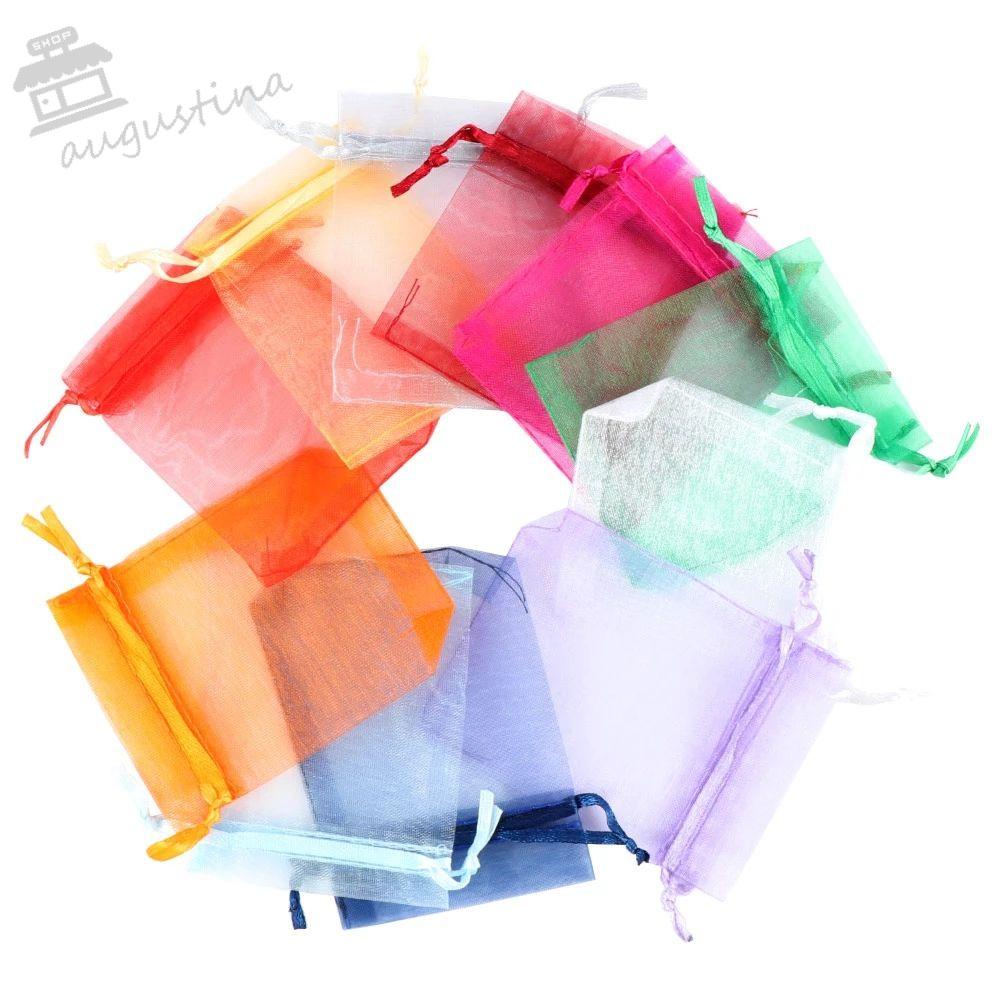 Set 100 Túi Lưới Rút Dây Đựng Quà Tiện Lợi