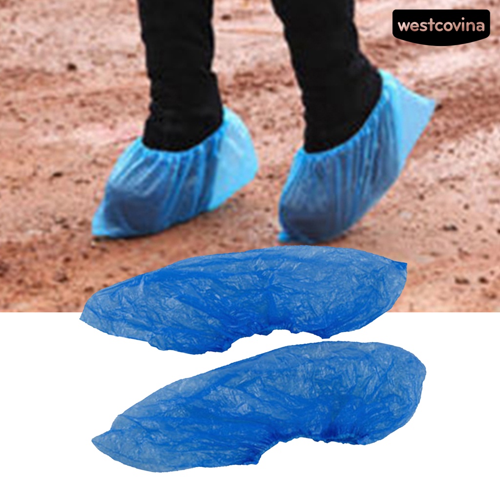 [COD]☁Set 100 Túi Bọc Giày Bằng Nhựa Chống Trượt Dùng Một Lần Bảo Vệ Cho Khách Sạn