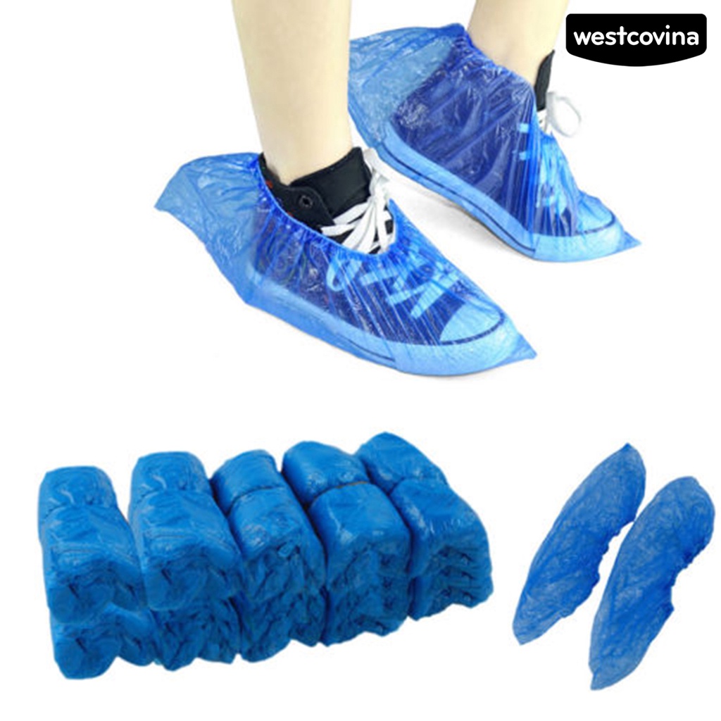 [COD]☁Set 100 Túi Bọc Giày Bằng Nhựa Chống Trượt Dùng Một Lần Bảo Vệ Cho Khách Sạn