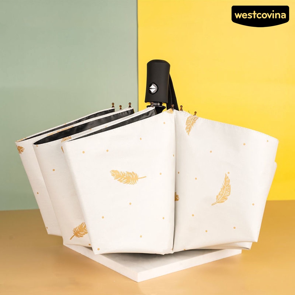 [COD]☁Dù Gấp Ba Khúc Tự Động Bằng Polyester Che Mưa Gió Toàn Diện