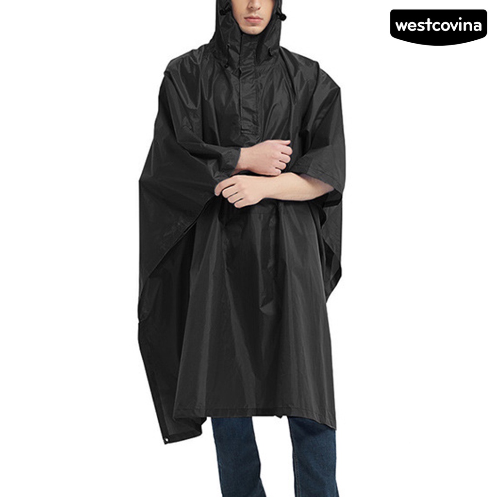 [COD]☁Áo Mưa Có Mũ Trùm Một Kích Thước Kẻ Sọc Phản Quang Unisex