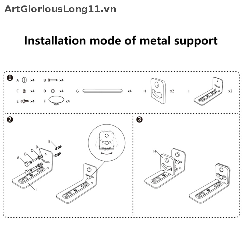 Giá Đỡ Loa Gắn Tường Bằng Kim Loại Chống Trượt Thông Dụng Cho Phòng Khách