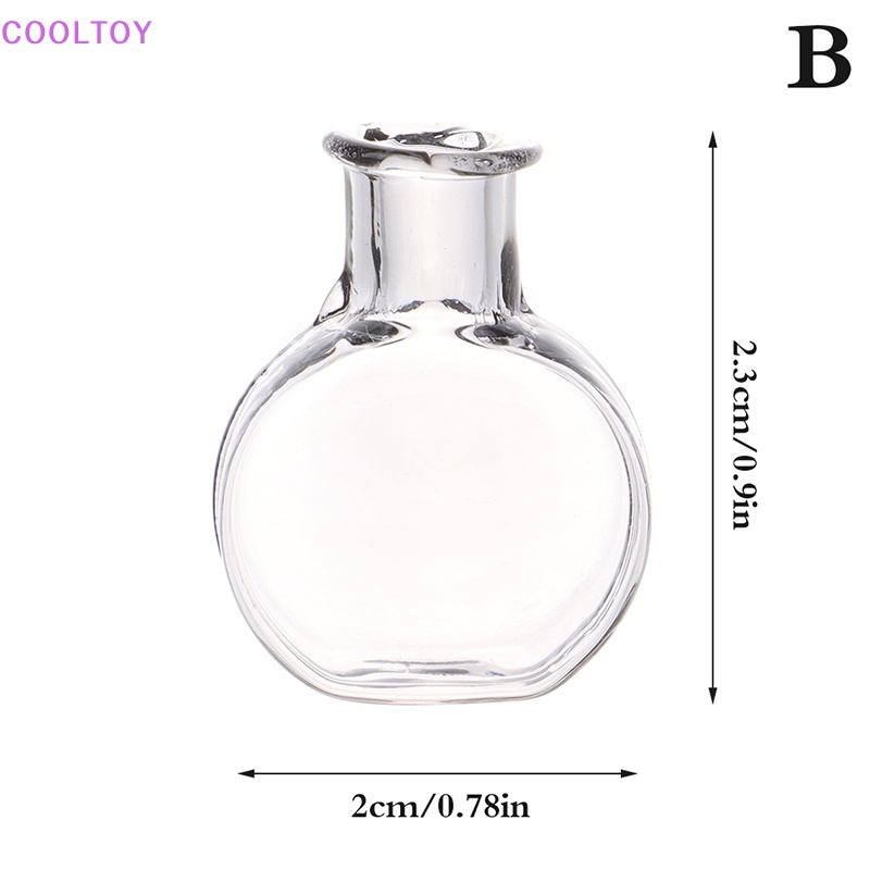 1 Bình Hoa Thủy Tinh Màu Xám Thu Nhỏ 1: 12 Trang Trí Nhà Búp Bê / Tiểu Cảnh