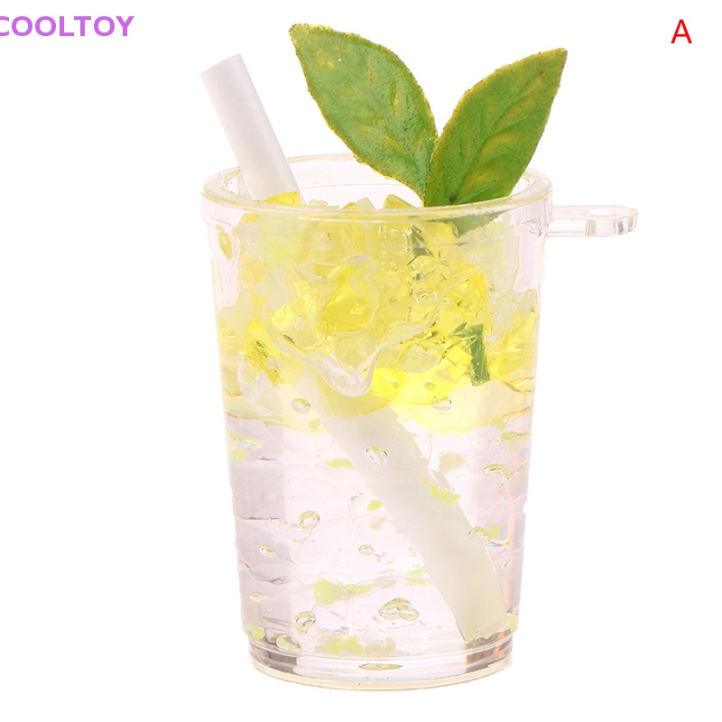 Cooltoy 1 Đồ trang trí Ly Nước Đá Mini Hai Màu Dạ Quang Dùng Trang Trí Tiểu Cảnh / Nhà Búp Bê