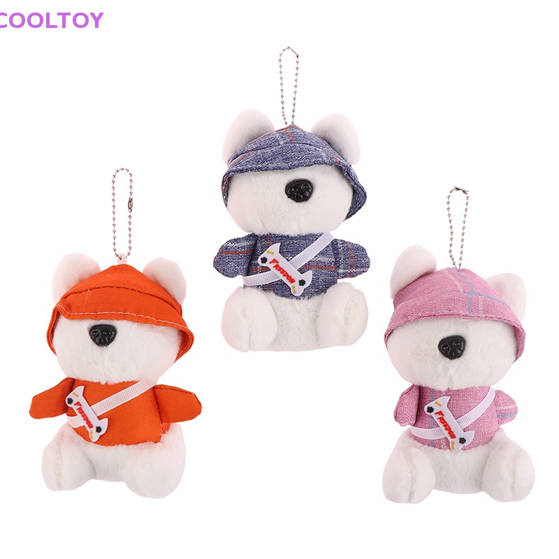 Đồ chơi nhồi bông Hình Chú Chó Dễ Thương 14CM Trang Trí Móc Khóa / Ba Lô / Túi Xách