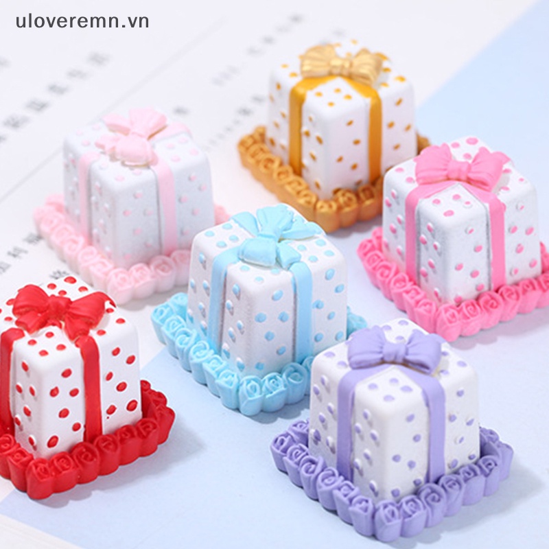 Uloveremn Mô Hình Bánh Kem mini Tỉ Lệ 1: 12 Trang Trí Nhà Búp Bê