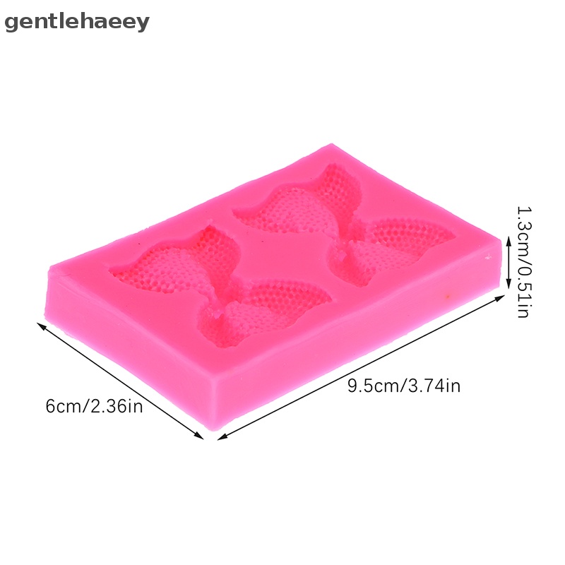 1 Khuôn Silicone Làm Bánh Hình Nơ 3D Độc Đáo