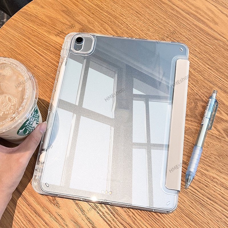 Tri Bao Da pu + pc Cứng Cho ipad pro 12.9 2022 2021 2020 2018 pro11 10th 10.9 air 5 4 10.9 10.2 9th 8th 7th air 2 1 9.7 mini 6 Giá Đỡ