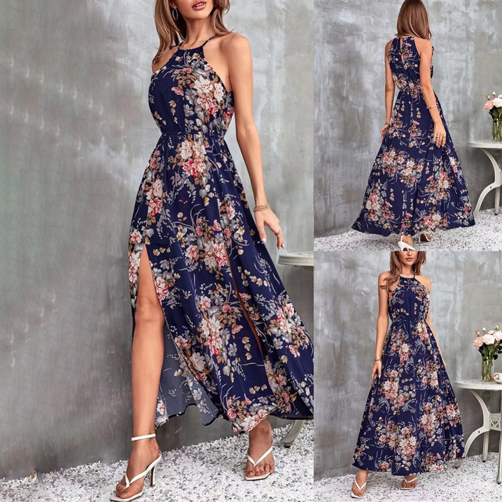 Đầm DàI SáT NáCh In Hoa ThờI Trang Cho Nữ