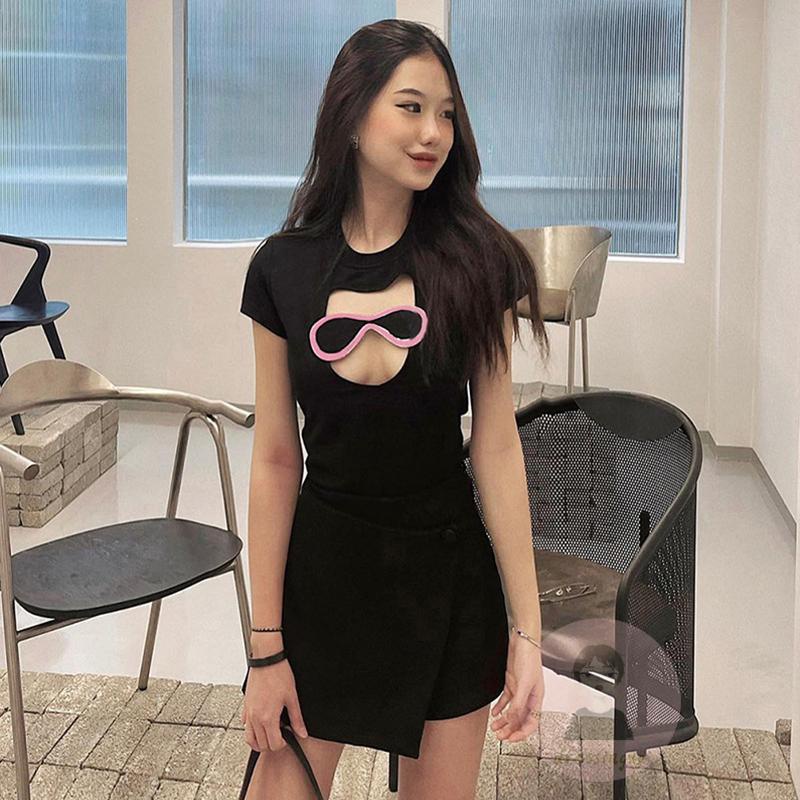 Áo Thun Tay Ngắn Thiết Kế Độc Đáo Thời Trang Mùa Hè Cho Nữ