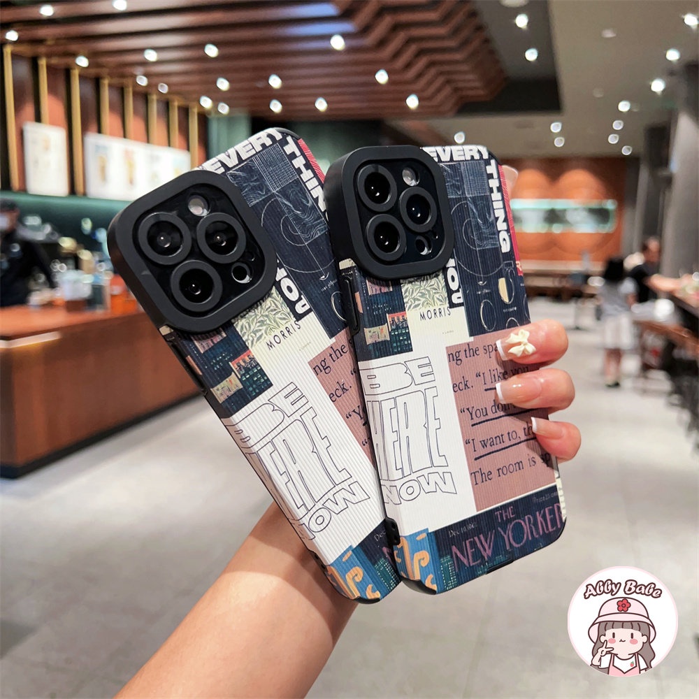 Ốp Điện Thoại Da Giả Viền TPU Dẻo Họa Tiết Tranh Sơn Dầu Chống Bụi Bẩn Cho IPhone 14 Pro Max 11 12 11 Pro Max X 7Plus