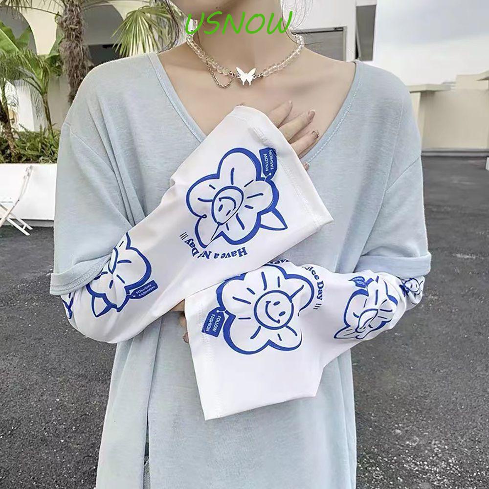 Găng Tay Lái Xe Làm Mát Họa Tiết Gấu / Chó Hoạt Hình Dễ Thương Cho