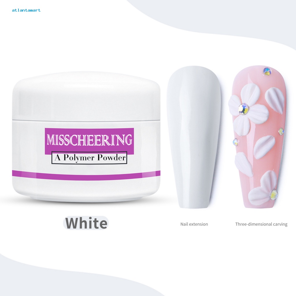 Túi Đựng Đồ Dùng Cao Cấp Tiện Dụng| Bột Polymer 3D Màu Trắng Hồng Dễ Sử Dụng Để Trang Trí Móng Nghệ Thuật 23g