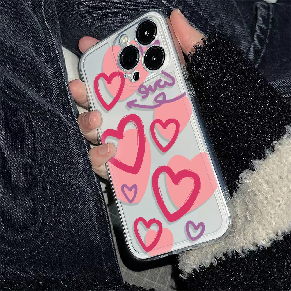 ✅Ốp Điện Thoại Mềm Hình Trái Tim Chống Sốc Cho Iphone12Plus14Pro136In78 Size 11