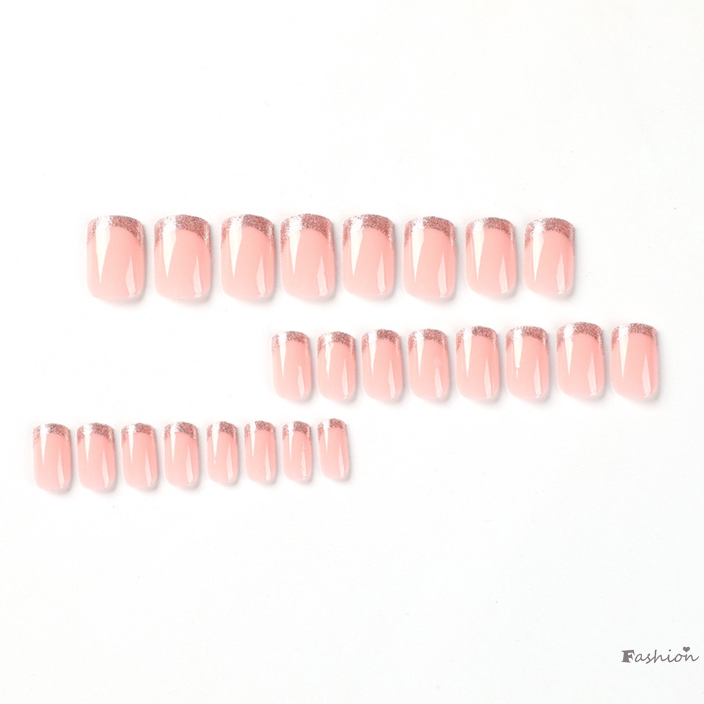 Móng Tay Giả Đính Kim Tuyến Lấp Lánh Chống Thấm Nước Và Chống Trầy Xước