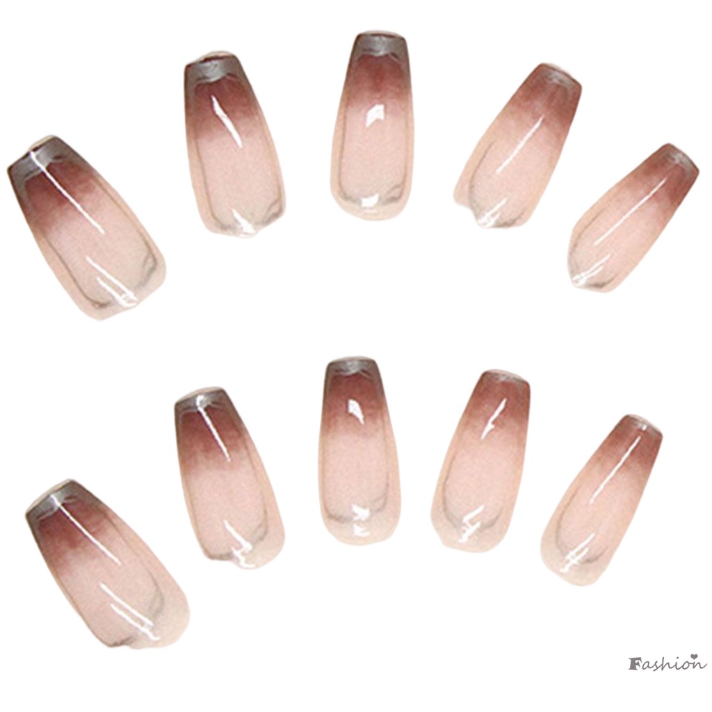 Miếng Dán Trang Trí Móng Tay Màu Gradient Thời Trang Mùa Thu Đông Ấm Áp