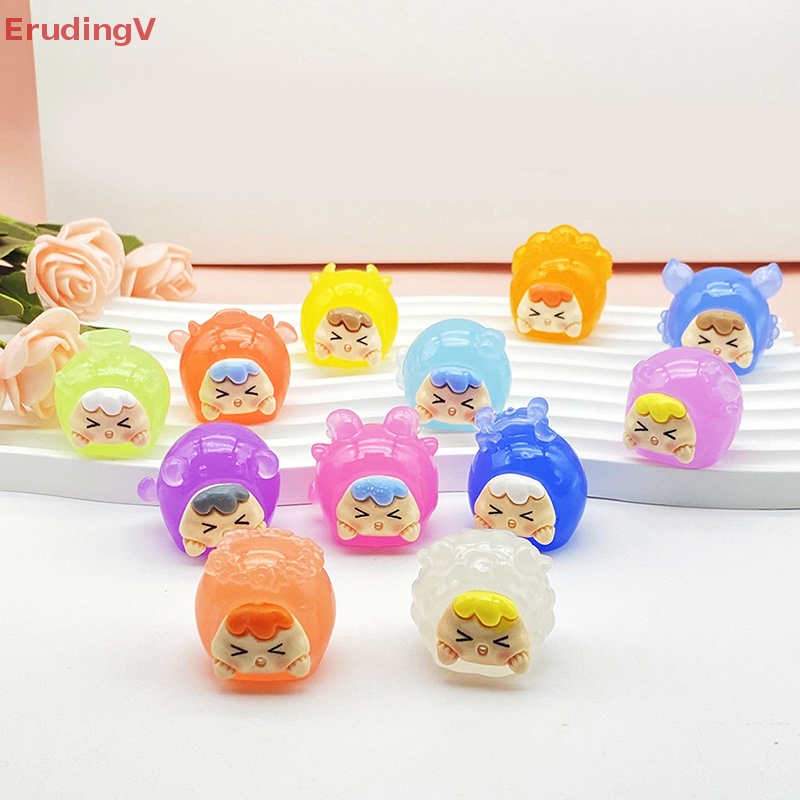 [ErudingV] Móc Khóa Hình Búp Bê Thỏ Phát Quang Đáng Yêu Trang Trí Xe Hơi Vào Ban Đêm DIY