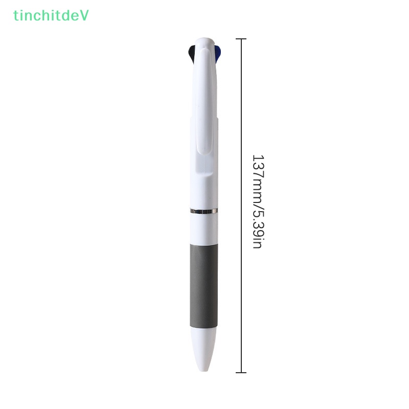 Bút Bi Dạng Nhấn 3 Màu Trong 1 Phong Cách Cổ Điển 0.7mm