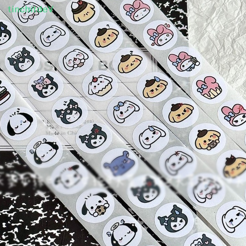 [TinchitdeV] Nhãn Dán Trang Trí Hình Tròn Phong Cách Kawaii Sanrio Cinnamoroll Girl Dễ Thương