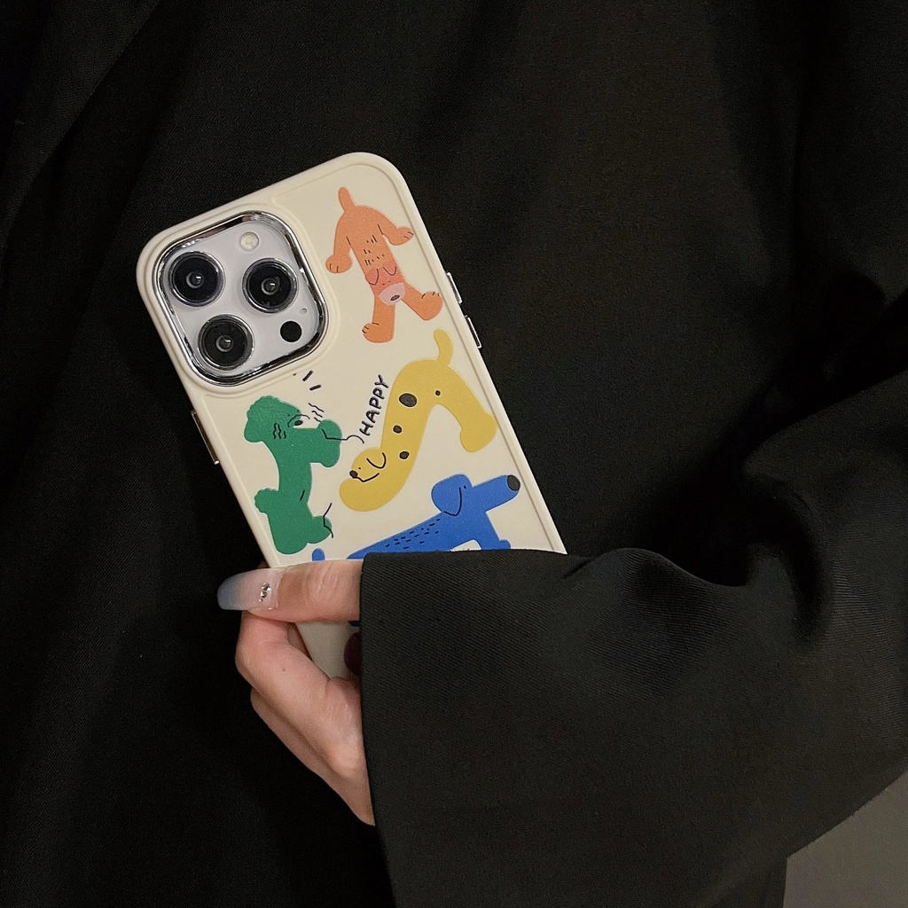 Ốp Điện Thoại TPU Dẻo Họa Tiết Chó Mèo Dễ Thương Chống Rơi Cho iPhone 14 13 12 11 Pro Max XR XS 7 8 Plus