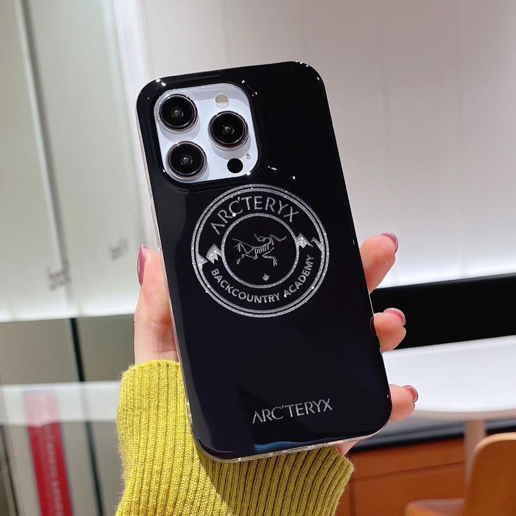 Ốp Điện Thoại Tpu Dẻo Màu Đen Trong Suốt Họa Tiết Archaeopteryx Thời Trang Cho iPhone 12 13 14 Pro Max Imd