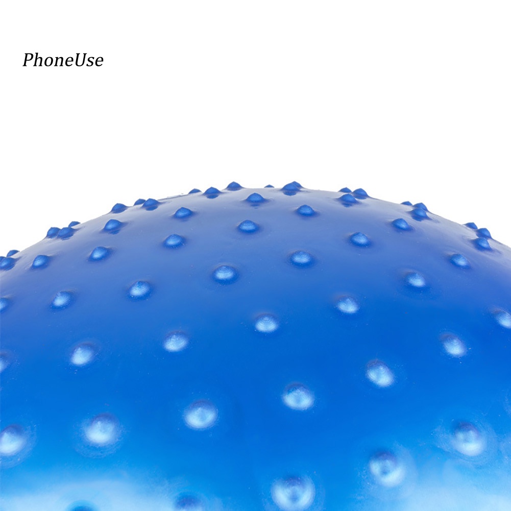 Bóng Gai Mát Xa Tập Yoga Bằng PU Dày 65cm Chống Nổ Kèm Đồ Bơm Hơi