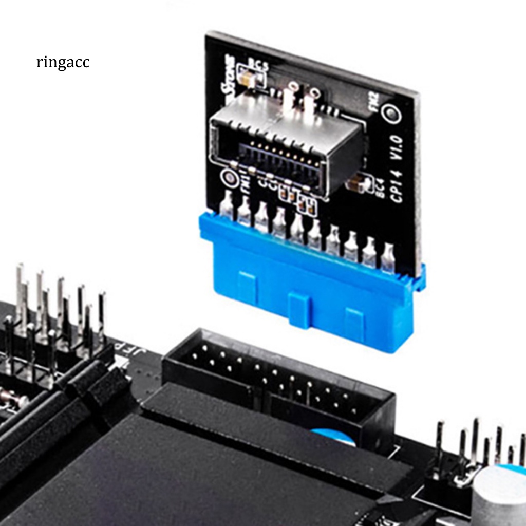 Thẻ Chuyển Đổi USB3.0 19Pin Sang Type-C 20Pin Chuyên Dụng Cho Bo Mạch Chủ Máy Tính