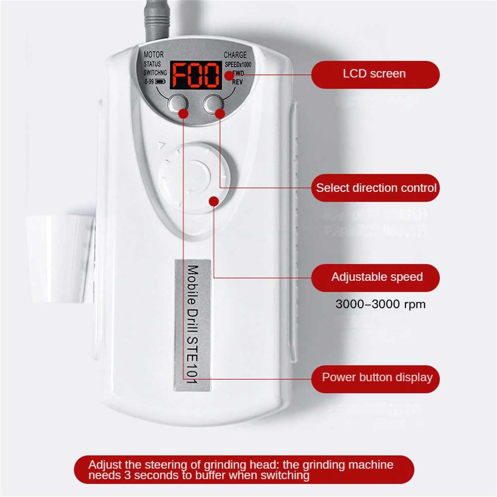 Máy Đánh Bóng Móng Tay Di Động Kèm Sạc Tiện Dụng Chất Lượng Cao