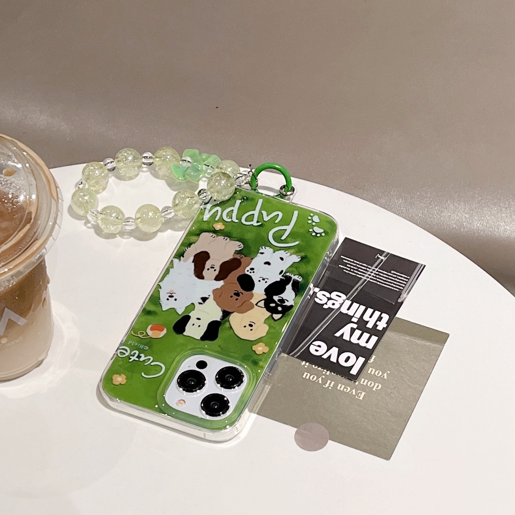 Ốp Điện Thoại IMD Hai Mặt Chống Sốc Kèm Dây Đeo Cho Apple IPhone 14 13 12 11 Pro Max