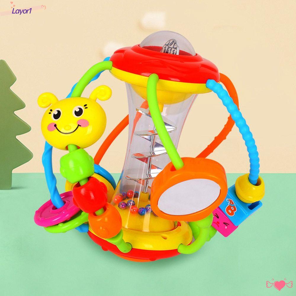 Layor1 Đồ Chơi Lục Lạc Lắc Vòng Gương Cảm Ứng Quà Tặng Cho Bé