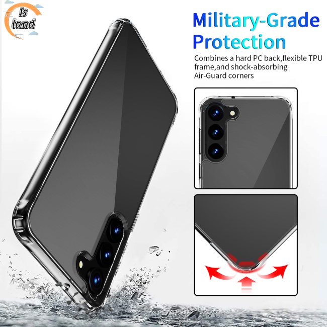 Ốp Điện Thoại Hình Vuông Trong Suốt Chống Sốc Cho S23plus S23 +