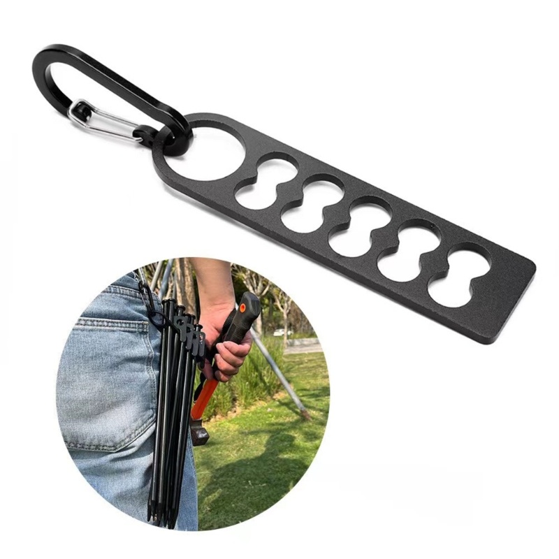 QQ Chốt Cắm Trại Bằng Nhôm Cứng 10 / 16 Lỗ Tiện Dụng