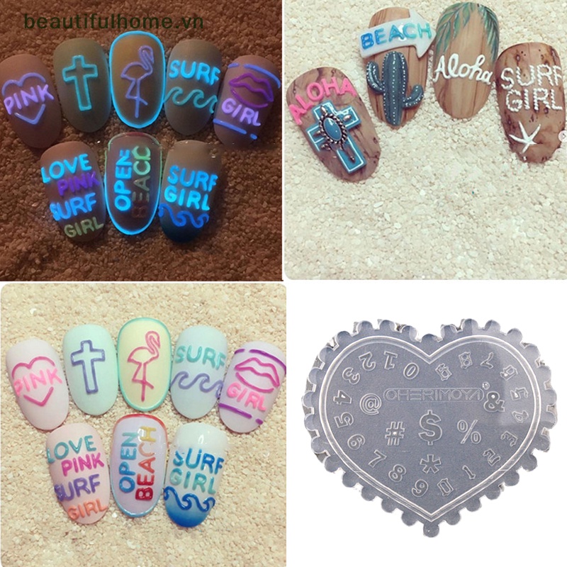 Khuôn Silicone Tạo Hình Làm Móng Tay 3D DIY