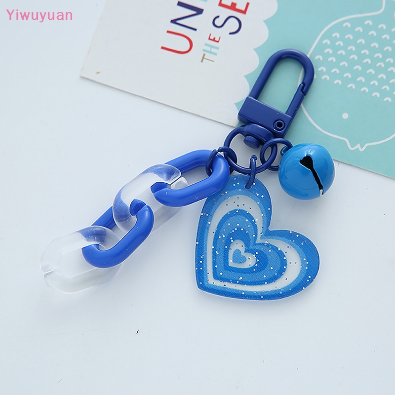Móc Khóa Xe Hơi Hình Trái Tim Sáng Tạo Bằng Acrylic Dễ Thương Mới