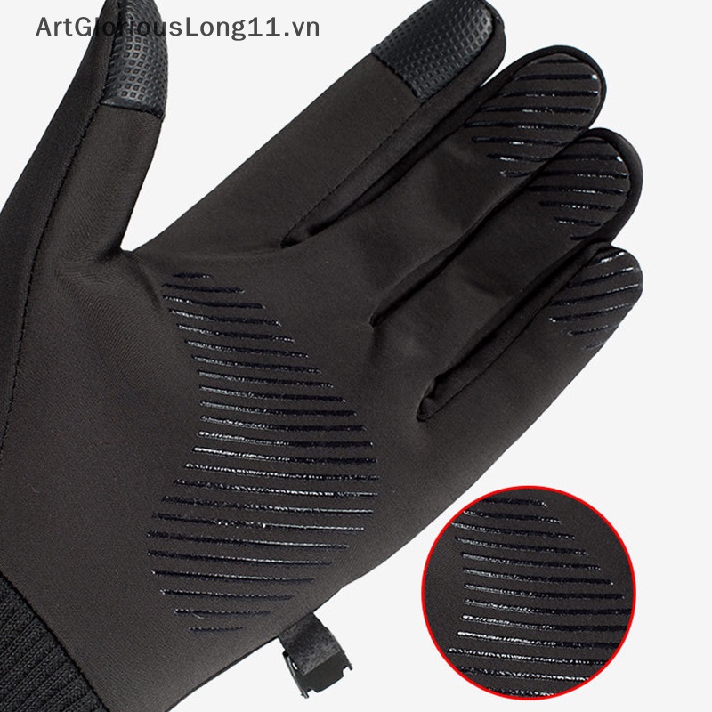 Găng Tay Chạy Xe Đạp / Trượt Tuyết Giữ Ấm Chống Trượt Có Thể Chạm Màn Hình Cảm Ứng Nghệ Thuật Cho Nam