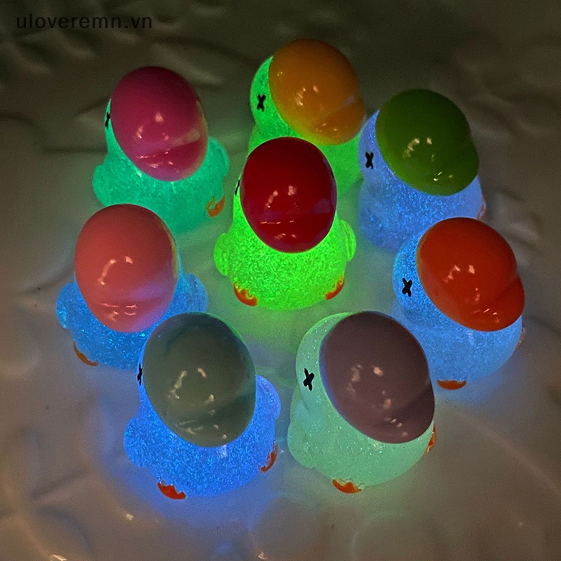 Bộ 2 Mô Hình Nhân Vật Hoạt Hình Mini Bằng Nhựa Resin Phát Quang Trang Trí Xe Hơi