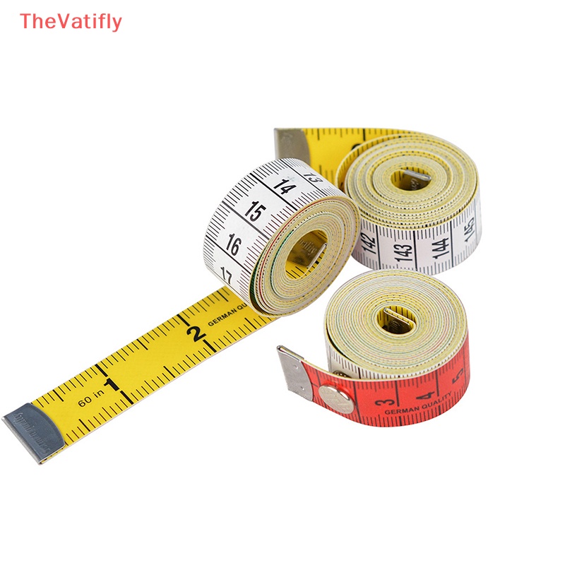 [Thevalifly] Cuộn Thước Dây Mềm Chất Lượng Cao Dài 1.5m Có Thước Dây Khóa Cho Thợ May