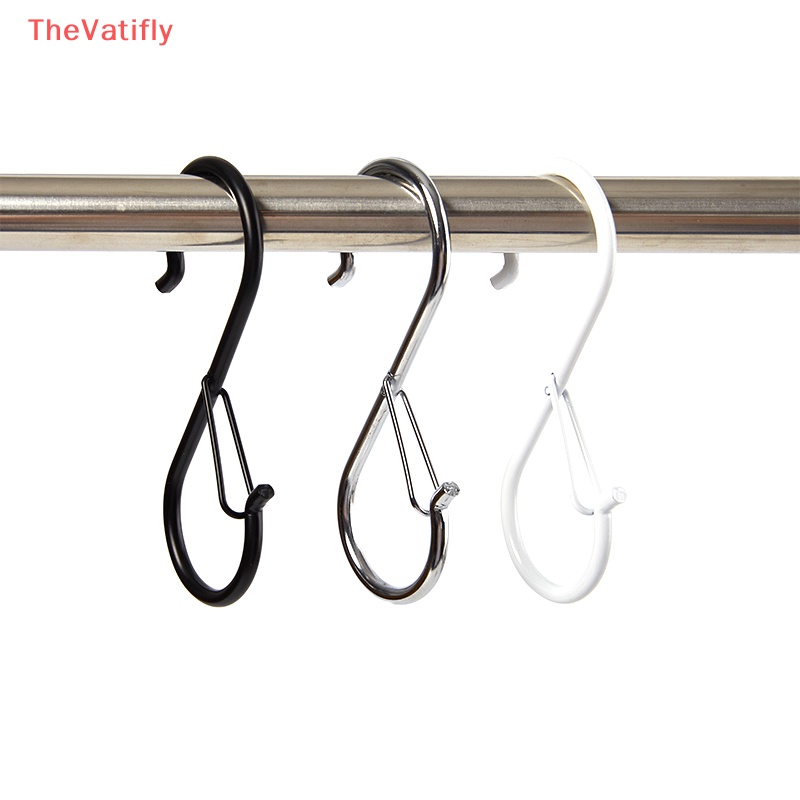 Bộ 2 Móc Treo Đồ Hình Chữ S Bằng Kim Loại Tiện Dụng Cho Nhà Bếp / Phòng Tắm