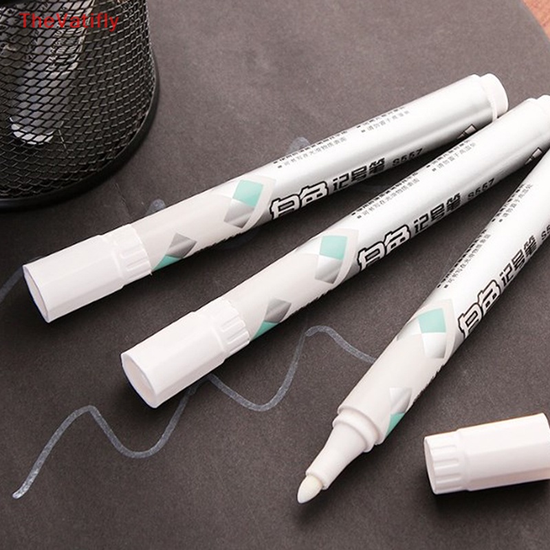 Set 1 / 3 Bút Đánh Dấu Lốp Xe Chống Thấm Nước Màu Trắng Ngòi 1.5mm