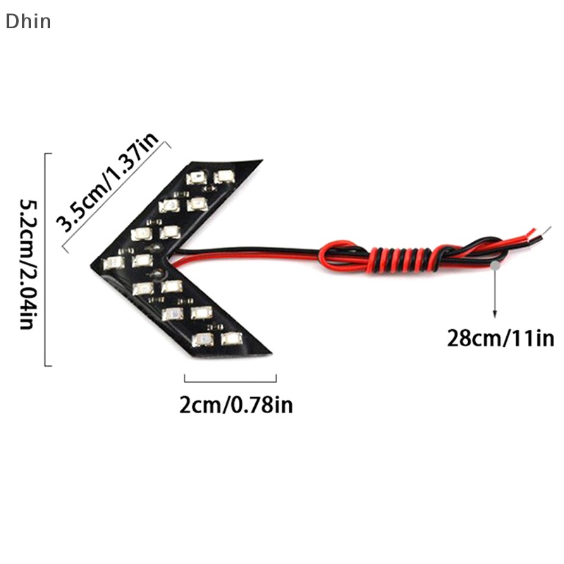 Đèn LED Xi Nhan Hình Mũi Tên Gắn Gương Chiếu Hậu Xe Hơi