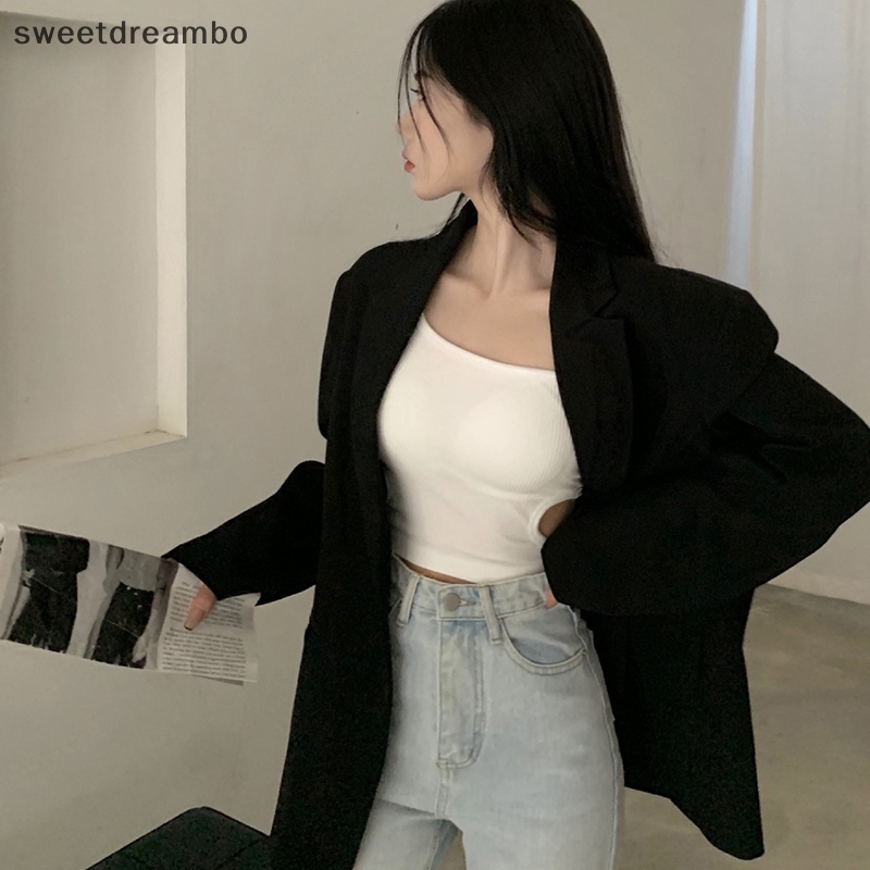 Áo hai dây hở một vai gợi cảm áo hai dây dáng ôm không tay màu trơn cho nữ