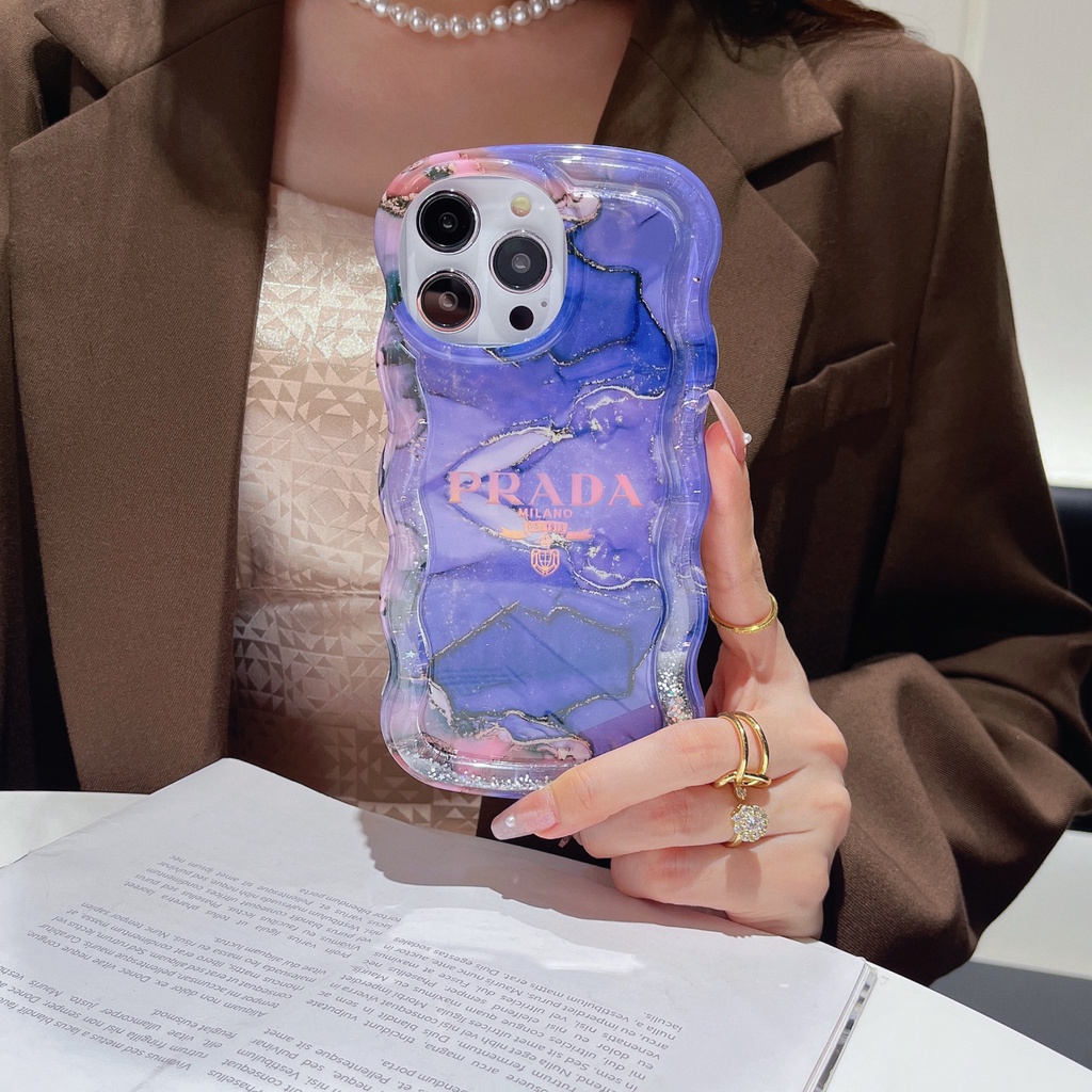 Ốp Điện Thoại TPU Mềm Trong Suốt Phối Kim Tuyến Nước Thời Trang Cho iPhone 12 13 14 Pro Max
